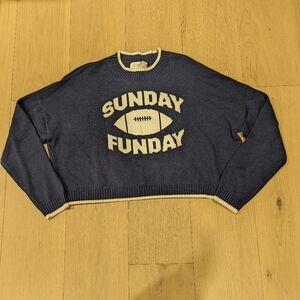 Sunday Funday Navy Sweater